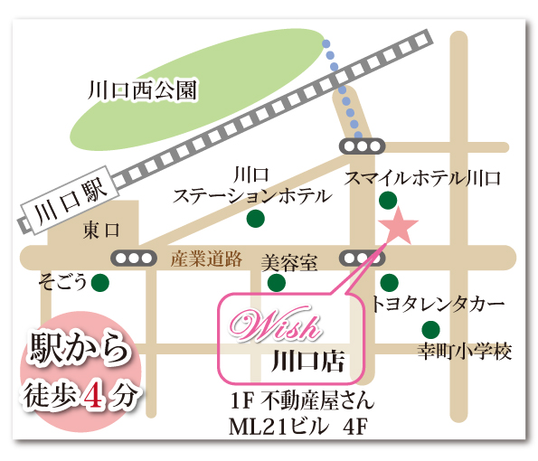 Wish川口店地図